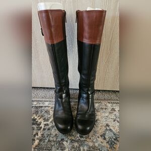 Bandolino Black and Brown Heeled Boots